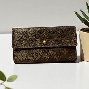 Louis Vuitton Brown Long Wallet – Pre-Loved, Needs Interior Care